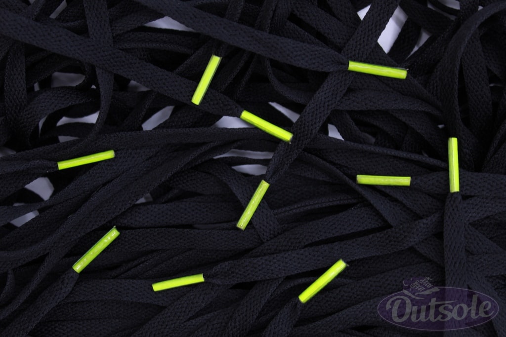 Black Nike laces - Volt tips | ✅ Online 