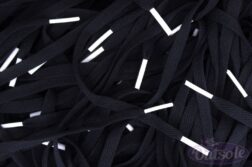 Black Nike laces White tips 252x167 - Colored Tips laces - Black - White
