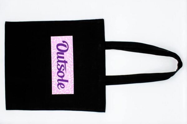 Outsole tote bag Elephant Purple Pink Black 3 600x400 - Outsole tote bag - Black