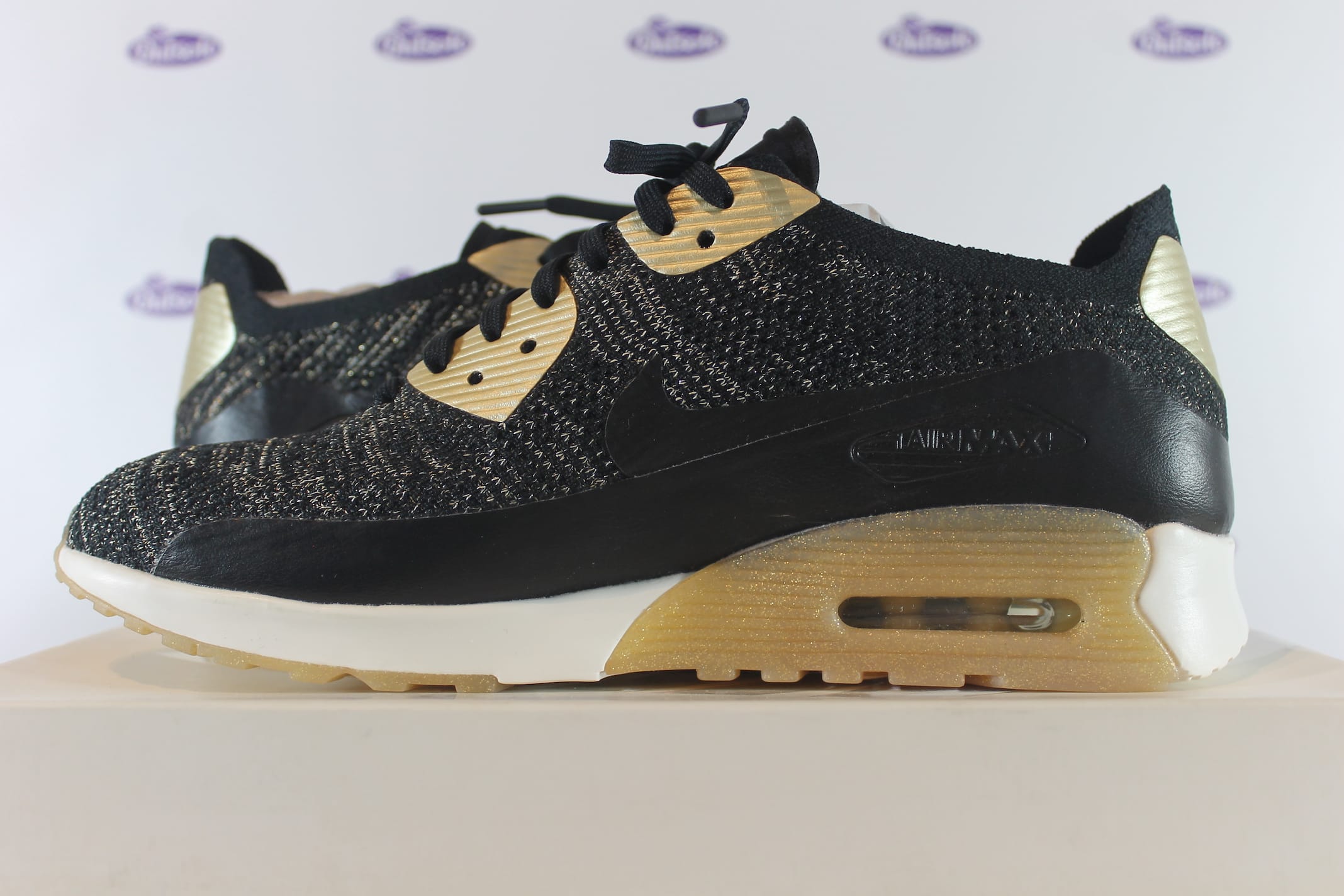 Nike Air Max 90 Ultra Flyknit Metallic Gold Online At Outsole