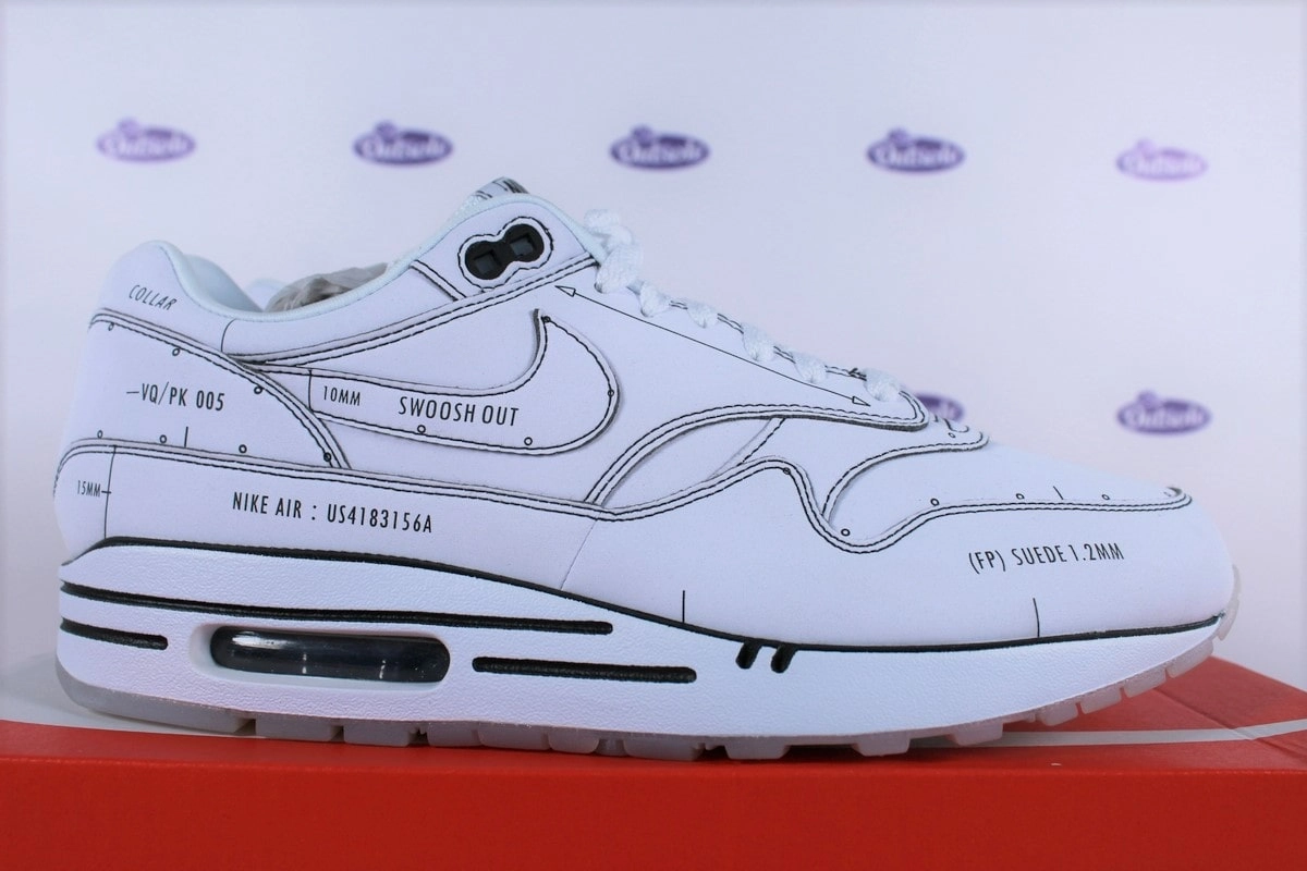 Nike Air Max 1 Tinker Schematic Sketch to Shelf • CJ4286-100 • Outsole