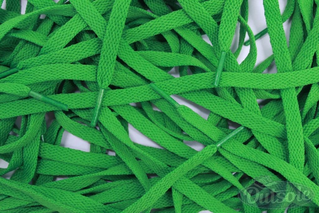Adidas laces Green flat