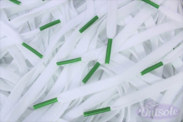 Colored Tips Nike Laces Green Veters Groen