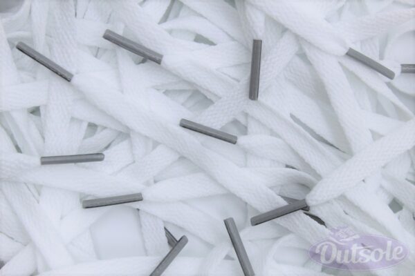 Colored Tips Nike Laces Grey Veters Grijs
