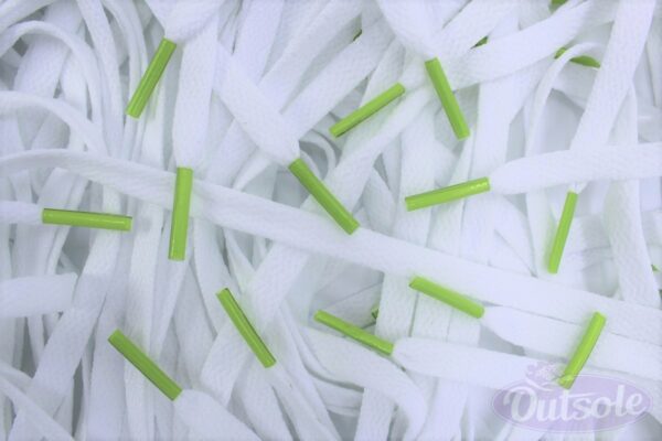 Colored Tips Nike Laces Lime Volt Veters Neon Gifgroen