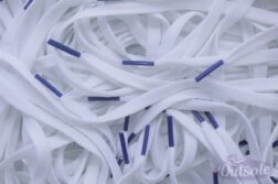 Colored Tips Nike Laces Royal Blue Nike Veters 252x167 - Colored Tips veters - Wit - Koningsblauw