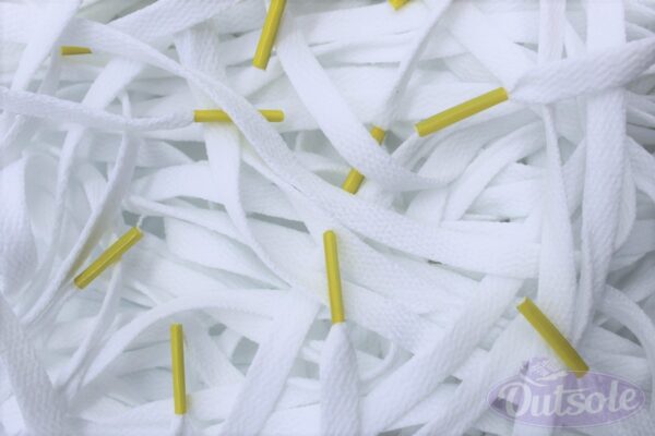 Colored Tips Nike Laces Yellow Veters Geel