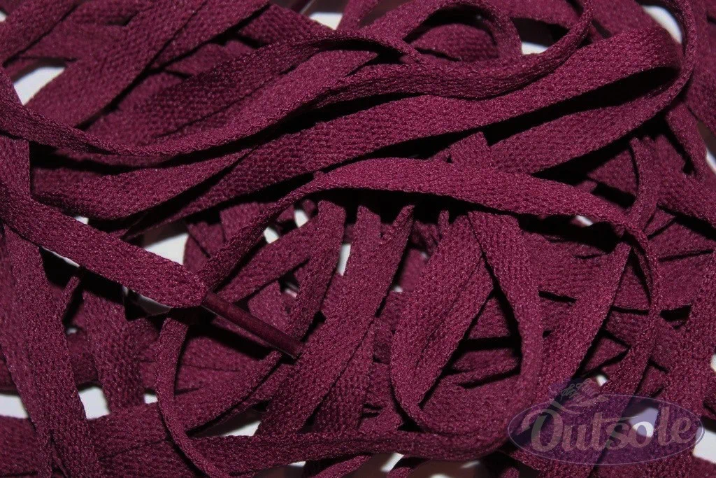 Flat laces Burgundy