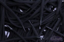 Oval laces Black  252x167 - Ovale veters - Zwart
