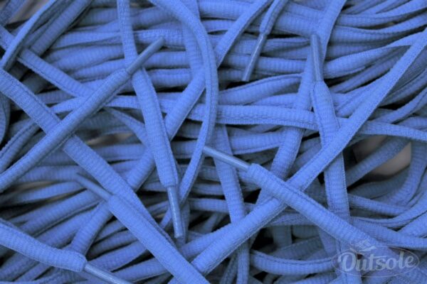 Oval laces Blue