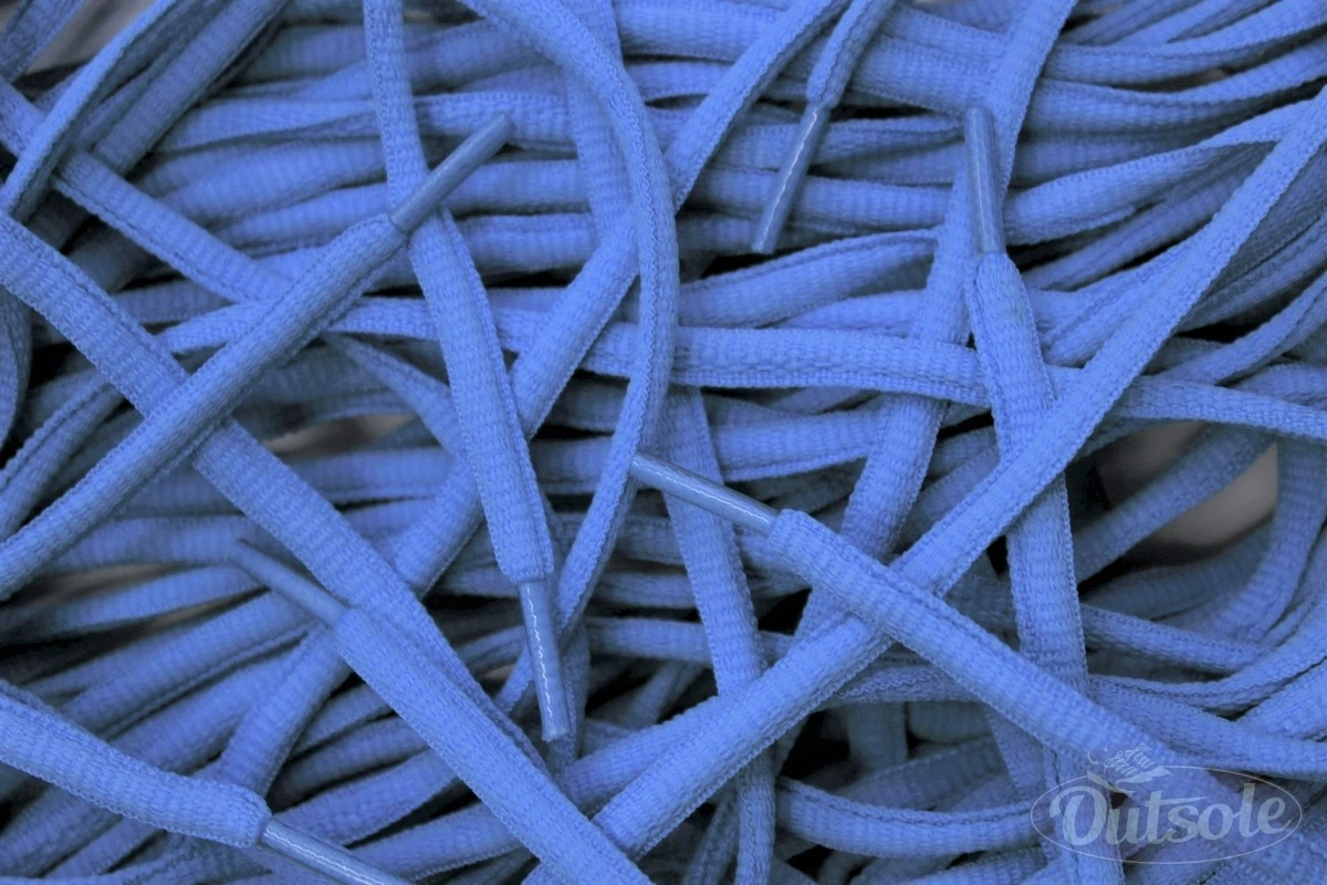 Oval laces Blue