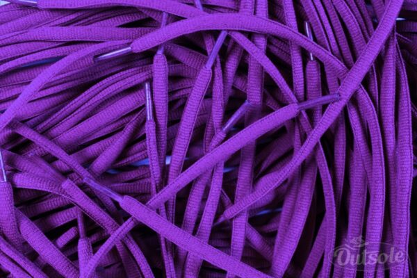 Oval laces Purple