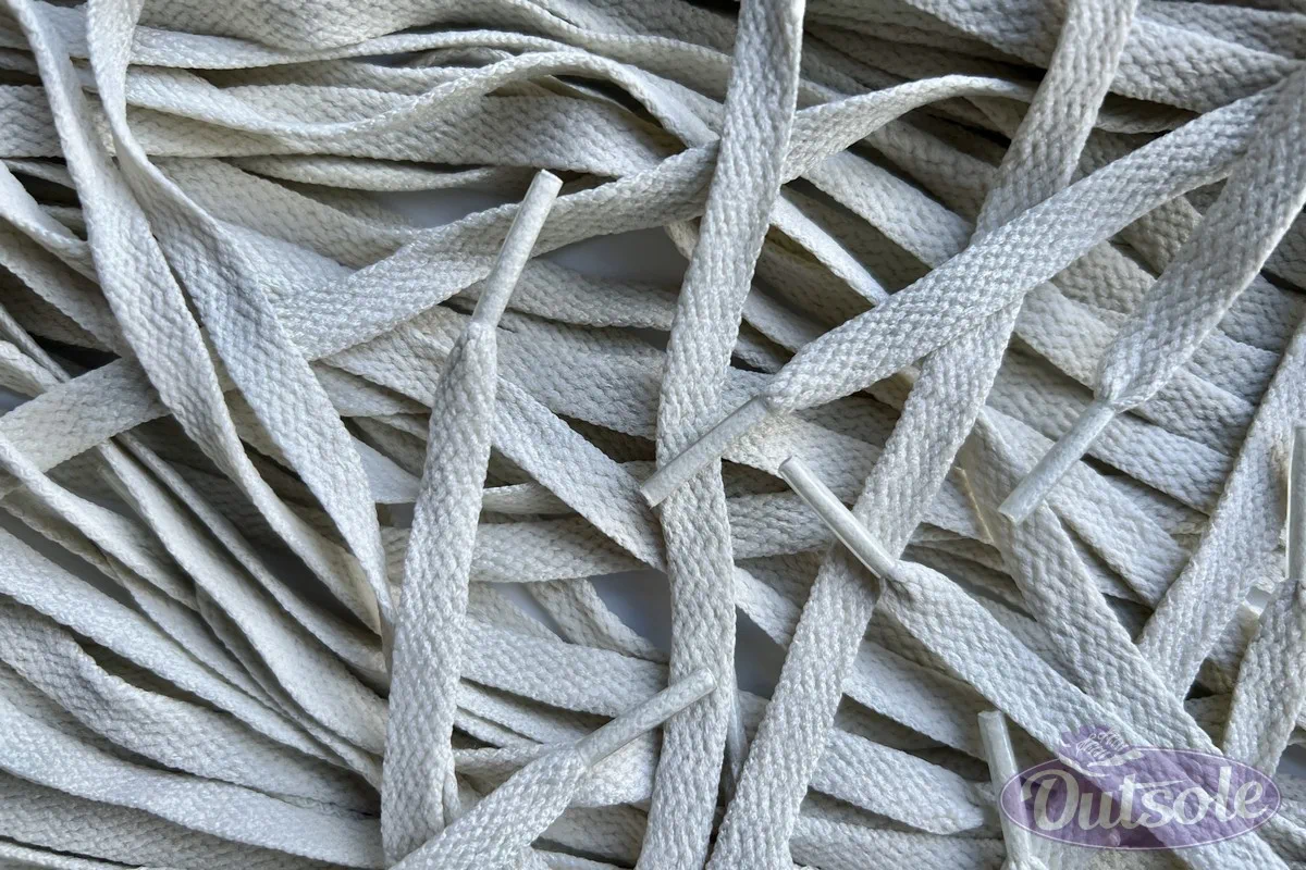 Asics laces Off White flat