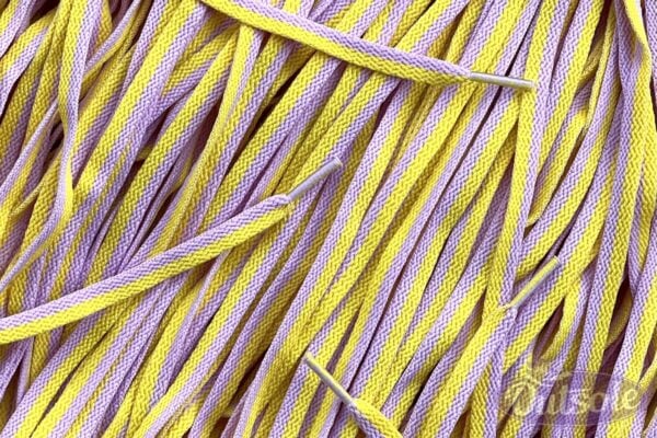 Wave laces Yellow Pink