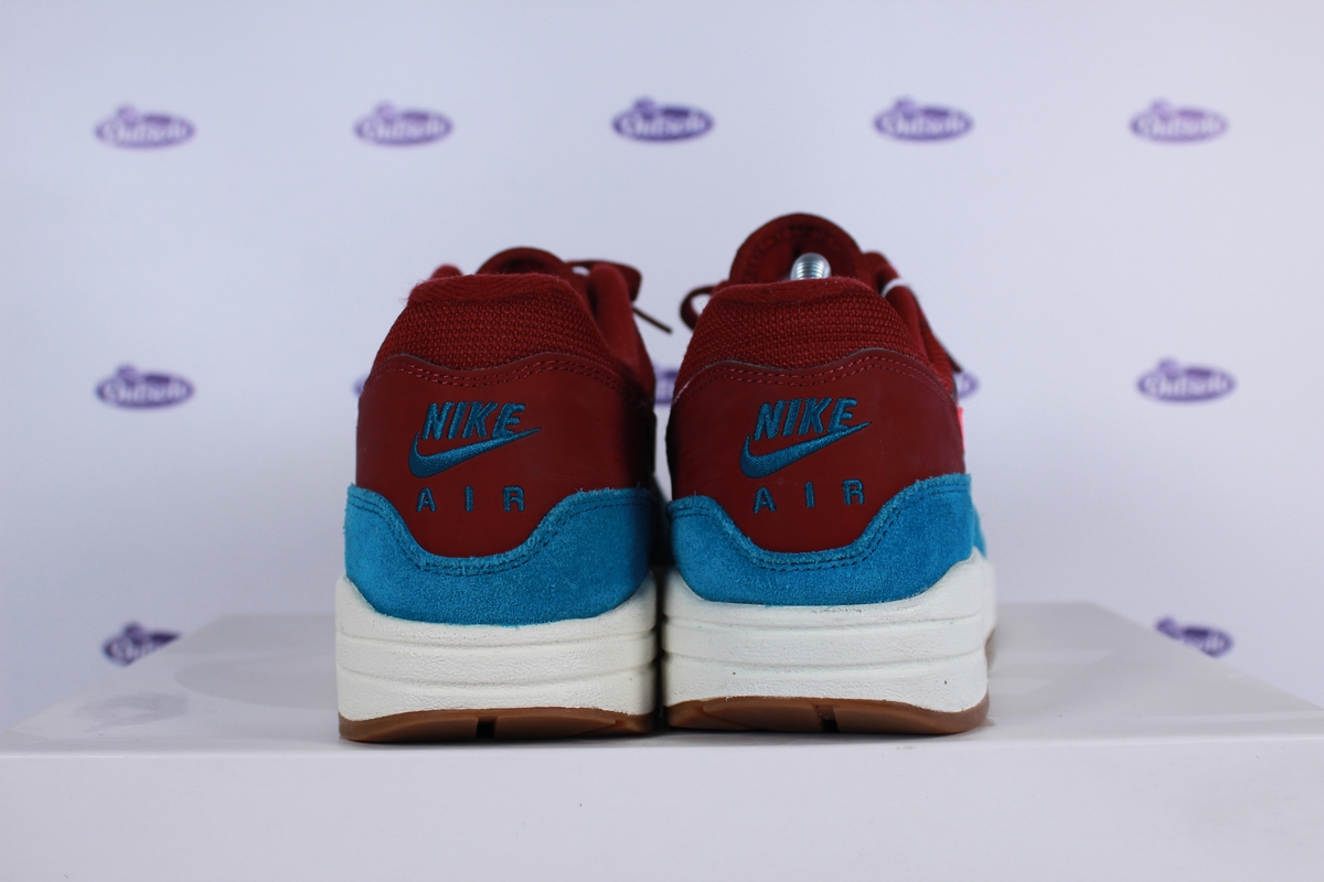 Maduro Hazme directorio Nike Air Max 1 Team Red Green Abyss • ✓ In stock at Outsole
