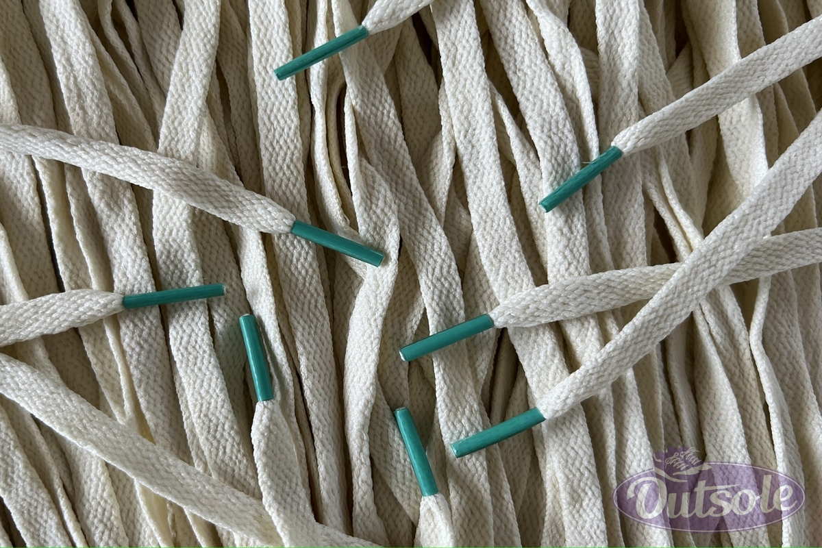 Sail Colored Tips Nike Laces Teal Veters 1 - Colored Tips laces - Sail - Teal