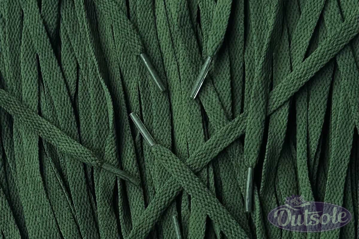 Asics laces Dark Green flat