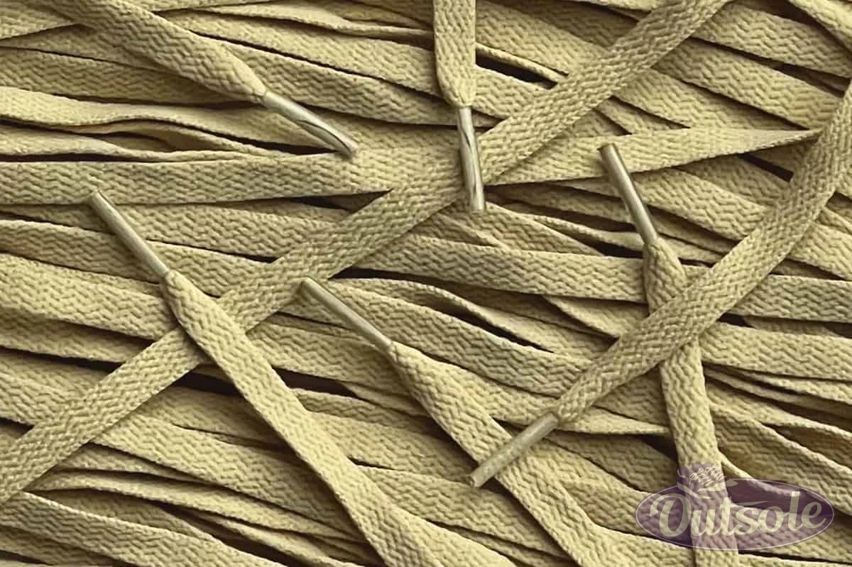 Asics laces Old Yellow flat