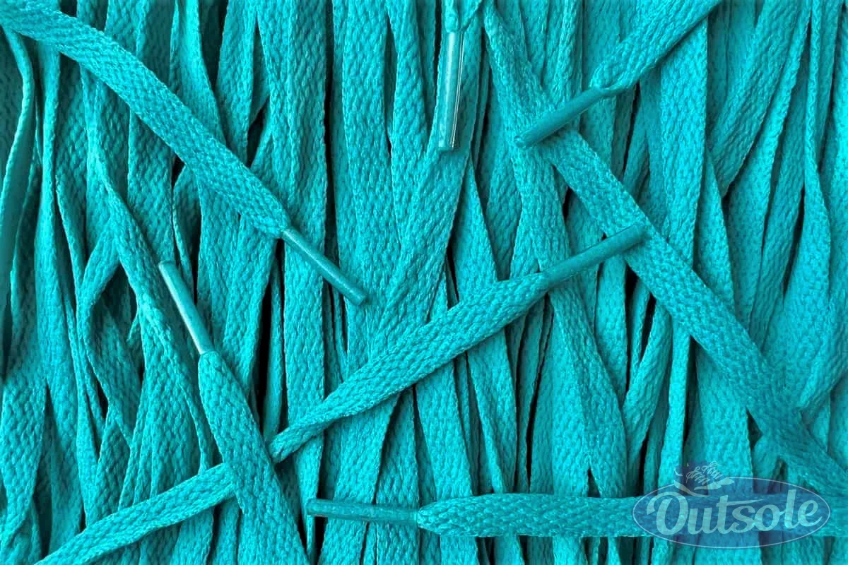 Asics laces Teal flat