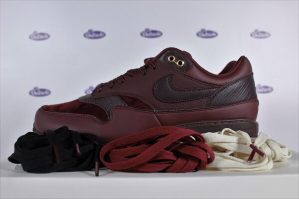 LACE PACK Nike Air Max 1 87 Burgundy Crush Outsole Nike laces