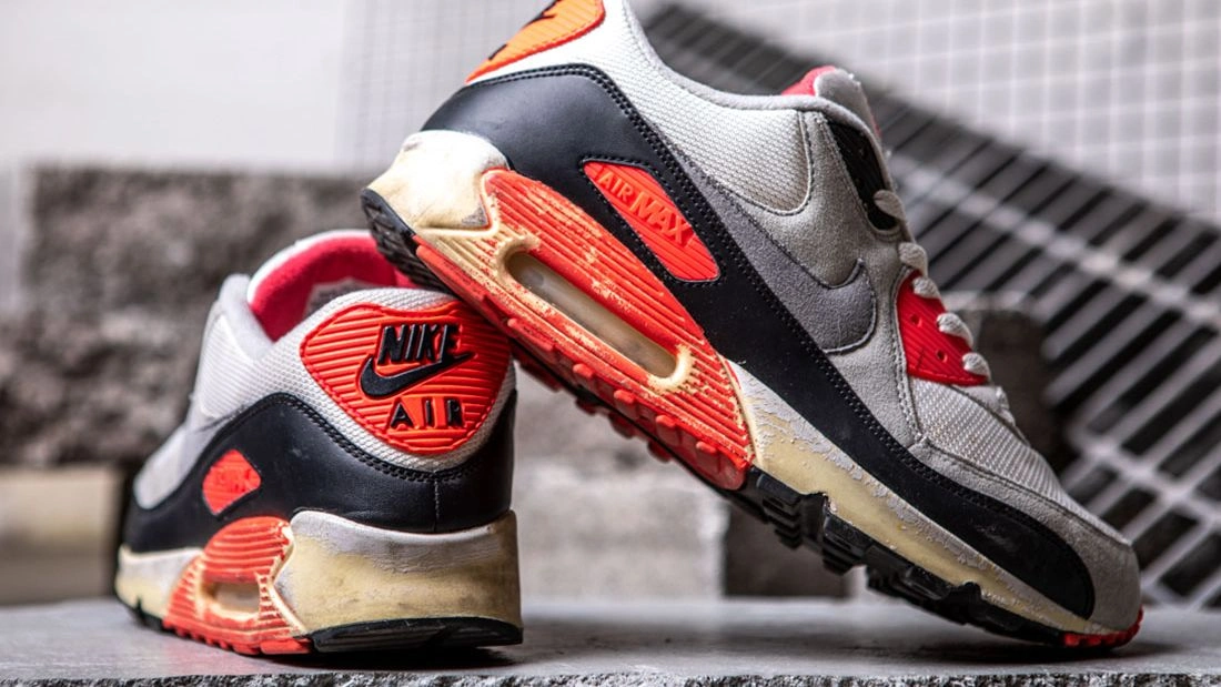 The history of the Nike Air Max 90 Vintage advertisement infrared vintage The history of the Nike Air Max 90 Vintage advertisement infrared vintage