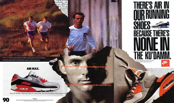 The history of the Nike Air Max 90 Vintage advertisements