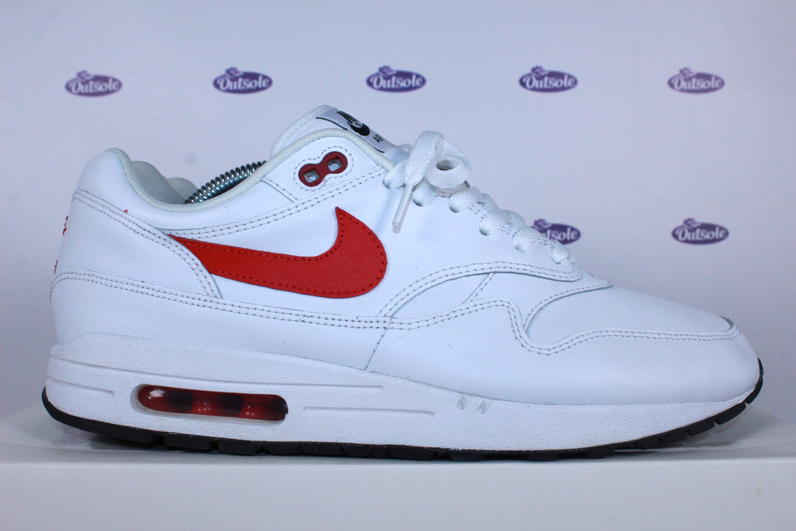 Hoelahoep Digitaal Triviaal Nike Air Max 1 ID Sport Red Leather • ✓ In stock at Outsole