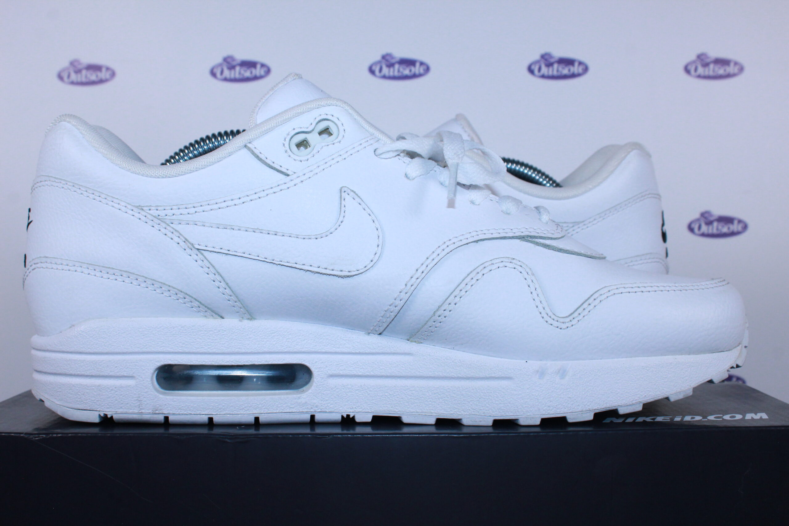 beloning succes offset Nike Air Max 1 ID White Leather No Nike • ✓ Op voorraad bij Outsole