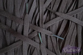 Nike laces Dark Brown veters flat 1
