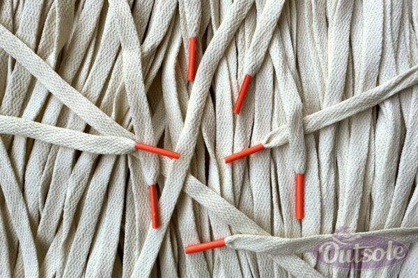 Sail Colored Tips Nike Laces Fluor Orange Veters