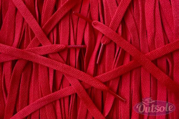Universal flat laces Red veters Rood
