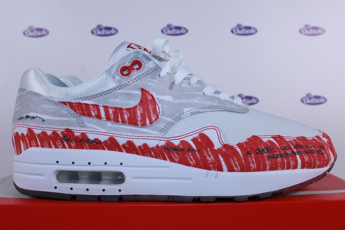 Nike Air Max 1 Sketch to Shelf Red ✓ In stock at Outsole