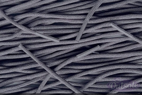 Wax laces dark grey donkergrijs premium rope veters Nike shoelaces
