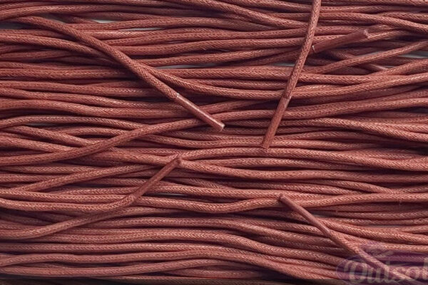 Wax laces rust brown roestbruin premium rope veters Nike shoelaces