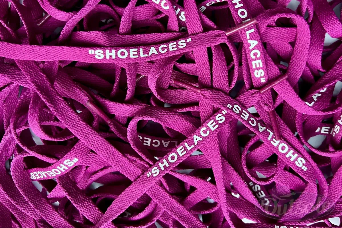 Off White SHOELACES laces veters Berry