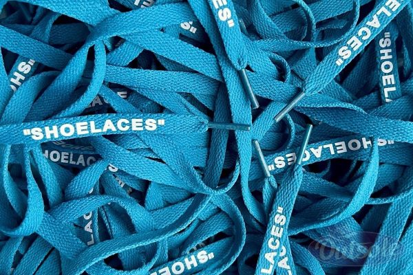Off White SHOELACES laces veters Blue Teal