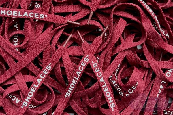 Off White SHOELACES laces veters Burgundy