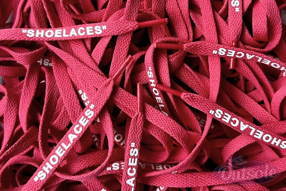 Off White SHOELACES laces veters Cherry