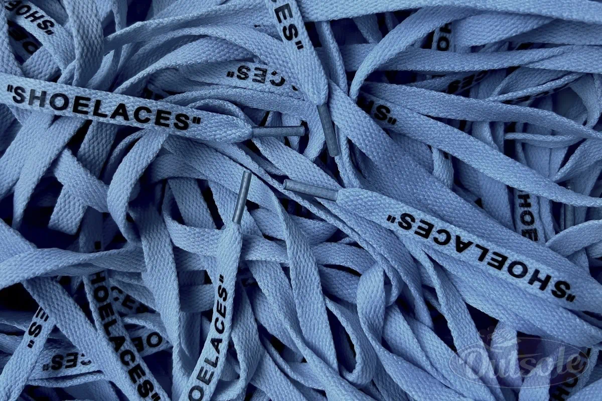 Off White SHOELACES laces veters Grey Blue