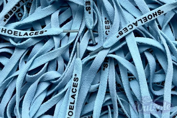 Off White SHOELACES laces veters Ice Blue