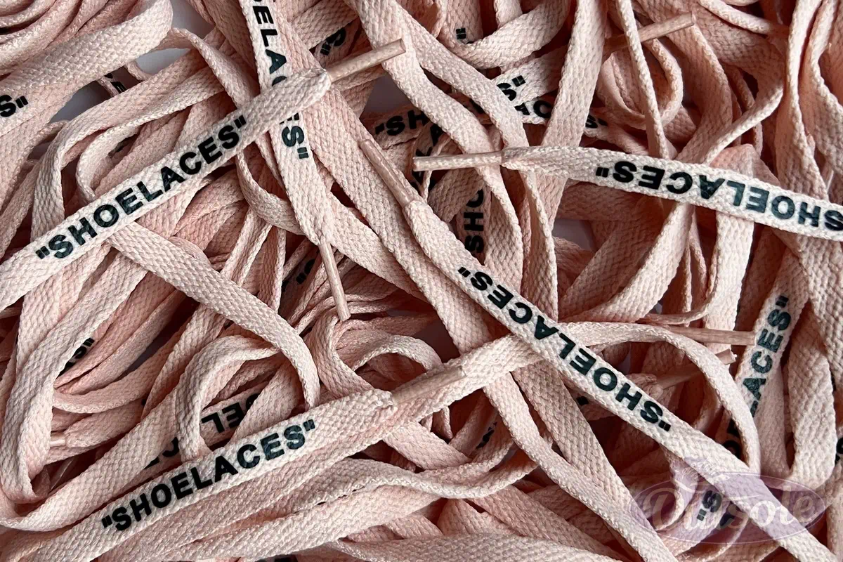 Off White SHOELACES laces veters Peach Perzik