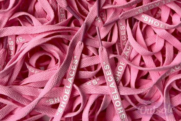 Off White SHOELACES laces veters Pink Roze