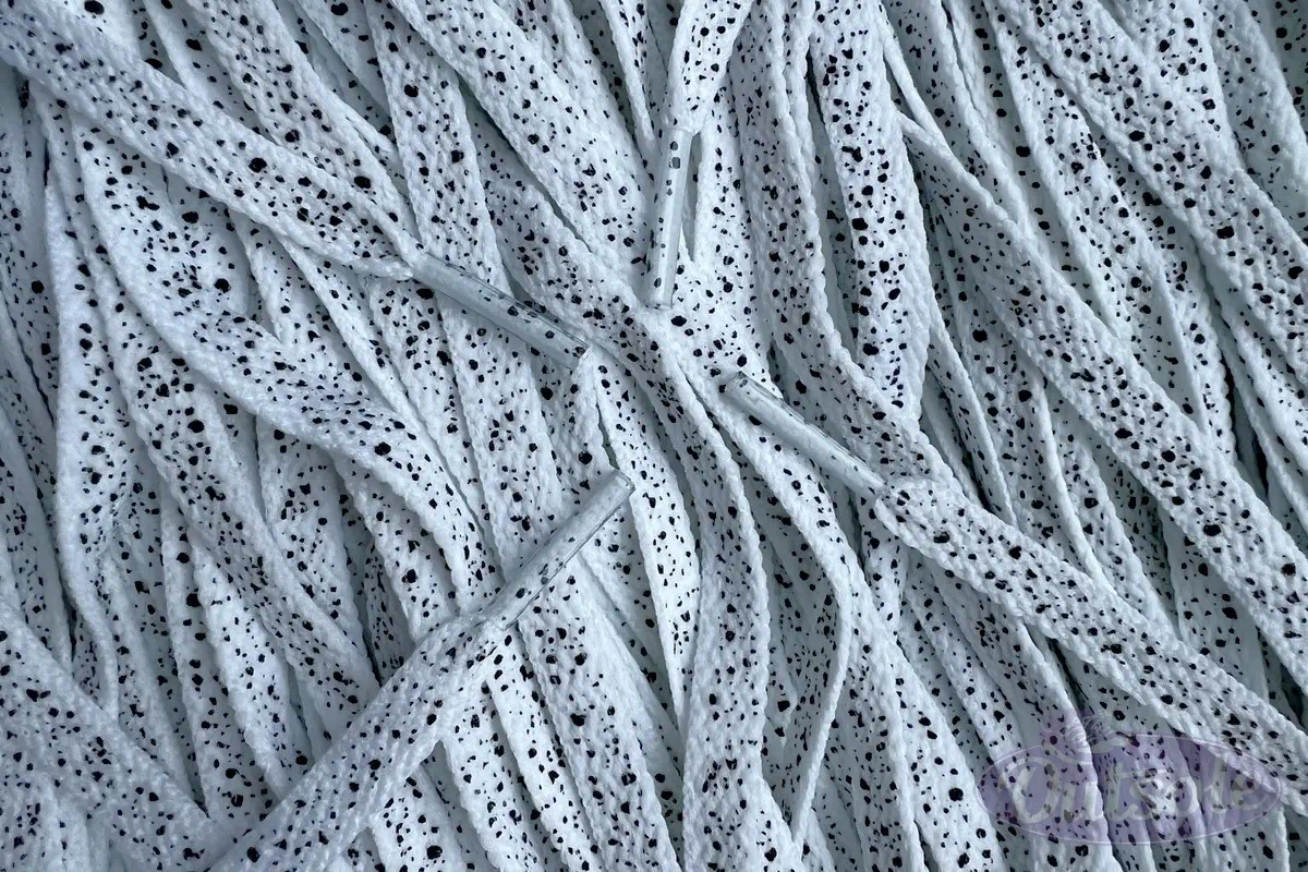 Speckled laces veters White Black Wit Zwart