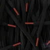 Colored Tips laces Black Dark Orange veters