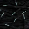 Colored Tips laces Black Ice Blue veters