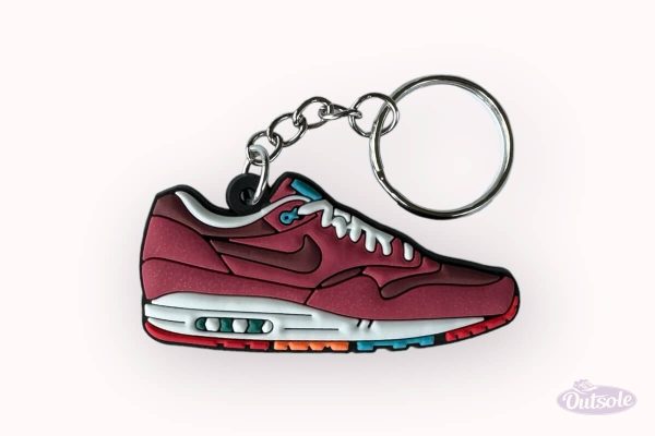 Nike Air Max 1 Keychain Sleutelhanger Patta Burgundy Cherrywood Parra