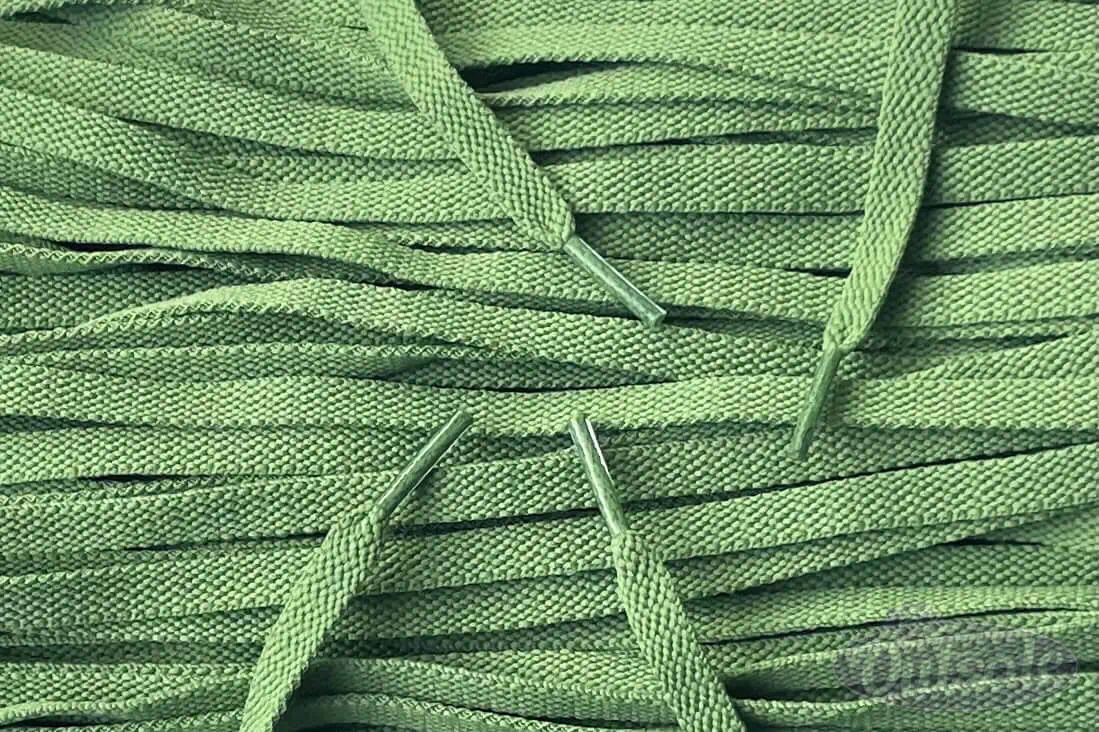 Flat Nike laces Olive Green Olijfgroen