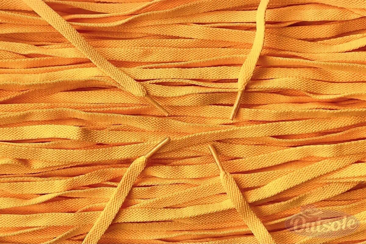 Flat Nike laces Yellow Orange Geeloranje
