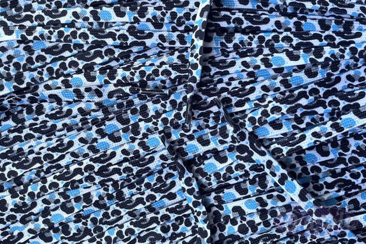 Print laces Bape Camo Black Blue