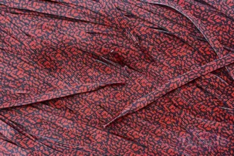 Print laces Cement Red